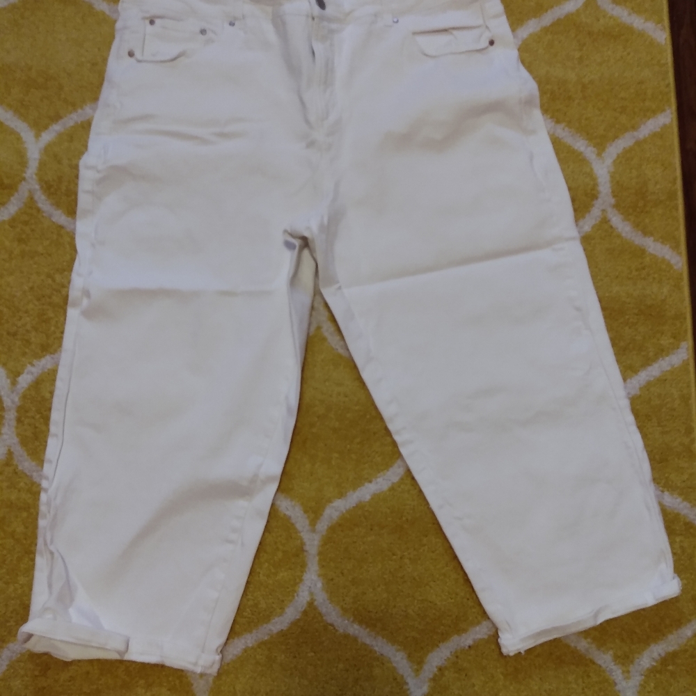 UNIVERSAL STANDARD White Boyfriend Jeans size 22